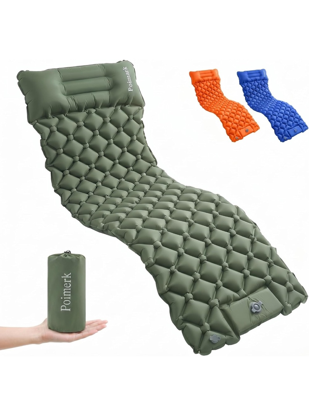 Sleeping pad for camping foldable inflatable mattress ultralight camping mat